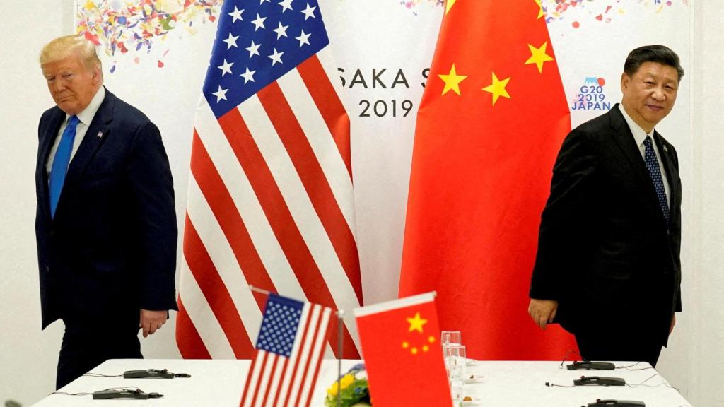 Donald Trump y Xi Jinping en una reunión en Osaka, Japón.