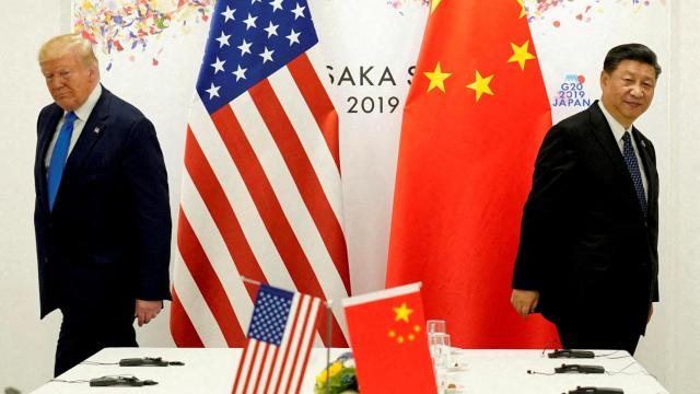 Donald Trump y Xi Jinping en una reunión en Osaka, Japón.