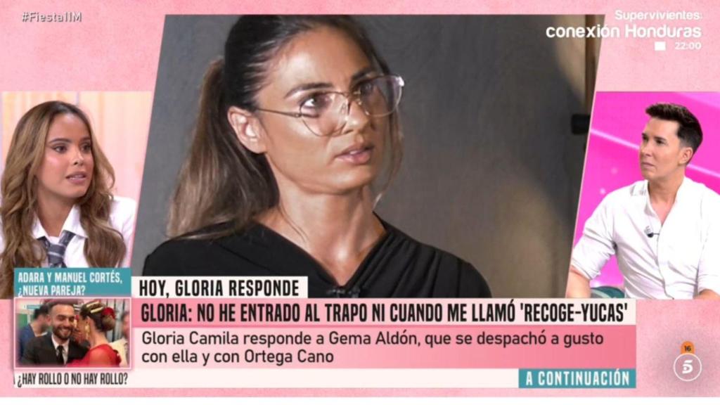 Gloria Camila en plató.