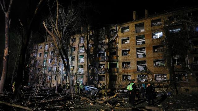 Consecuencias de un ataque ruso contra Kiev la semana pasada.