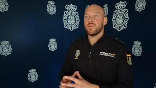 El portavoz de la Policía Nacional en Zaragoza.