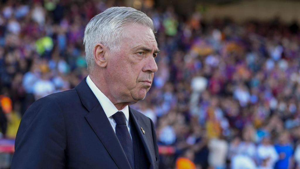 Carlo Ancelotti, durante El Clásico