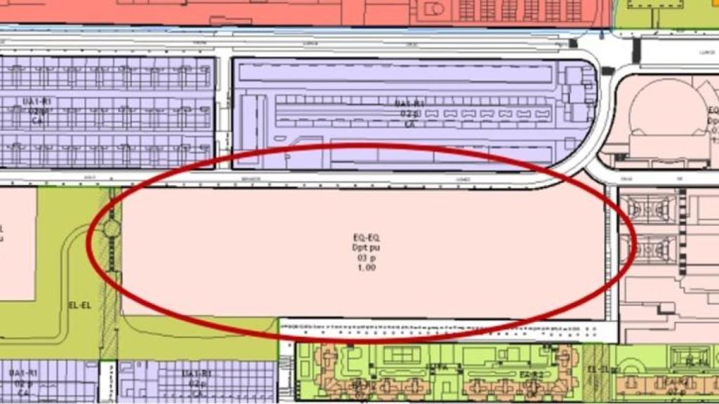 Ubicación de la parcela cedida a Somacyl