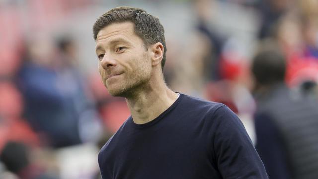 Xabi Alonso, en un partido del Bayer Leverkusen