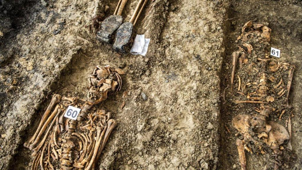 Restos mortales exhumados de presos republicanos fallecidos en la prisión de Orduña (Bizkaia) - IREKIA - Archivo