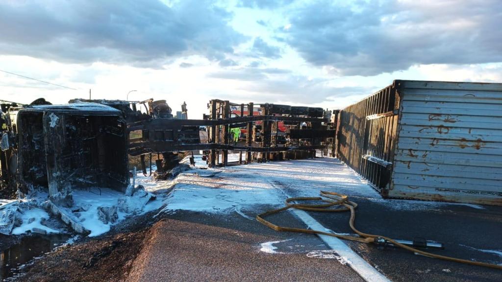 Accidente. Foto: SCIS Ciudad Real.