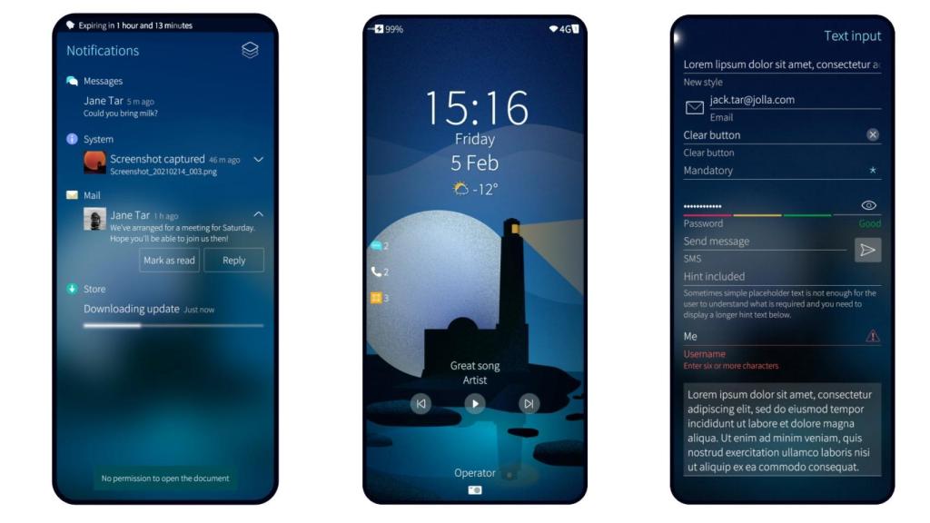 SailfishOS en un móvil