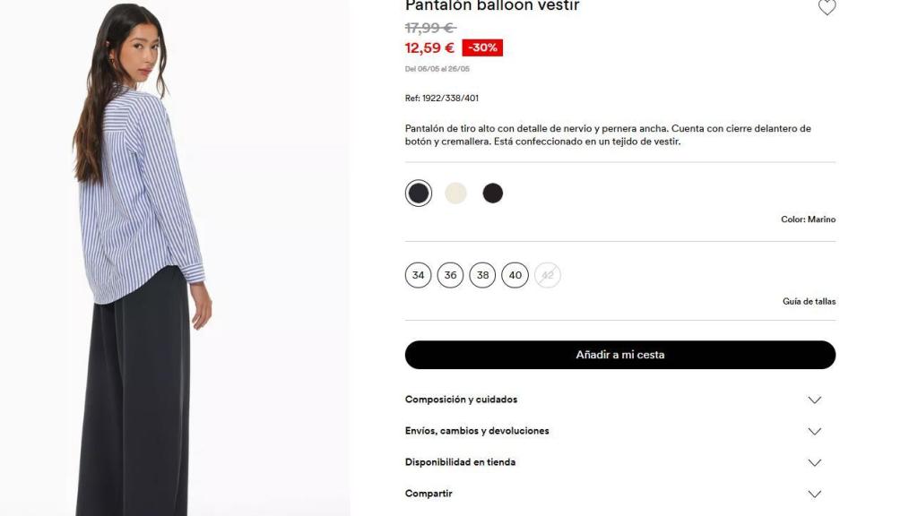 Pantalón balloon. Ref: 1922/338/401