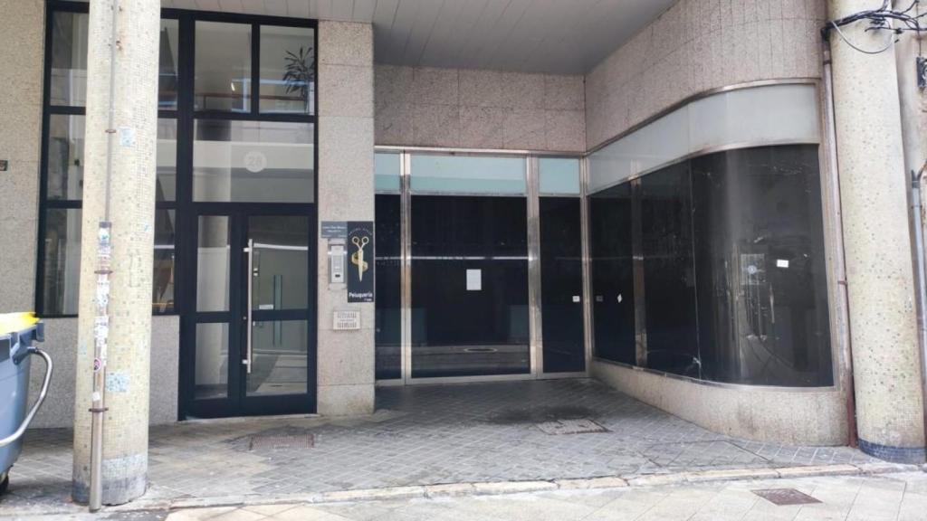 Bajo vacío de la calle Torreiro de A Coruña donde se encontraba la segunda tienda Zara.