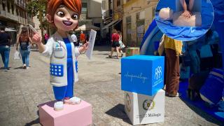 La carpa del Colegio de Enfermería de Málaga.