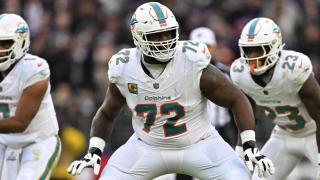 Los Miami Dolphins, en un partido de la NFL