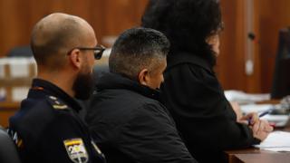El acusado en la sección quinta de la Audiencia Provincial de Pontevedra