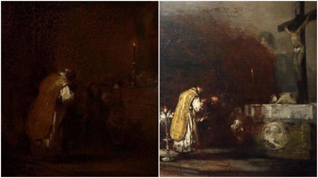 Versión del Museo Quiñones de León y versión del Musée des Beaux-arts d' Agen