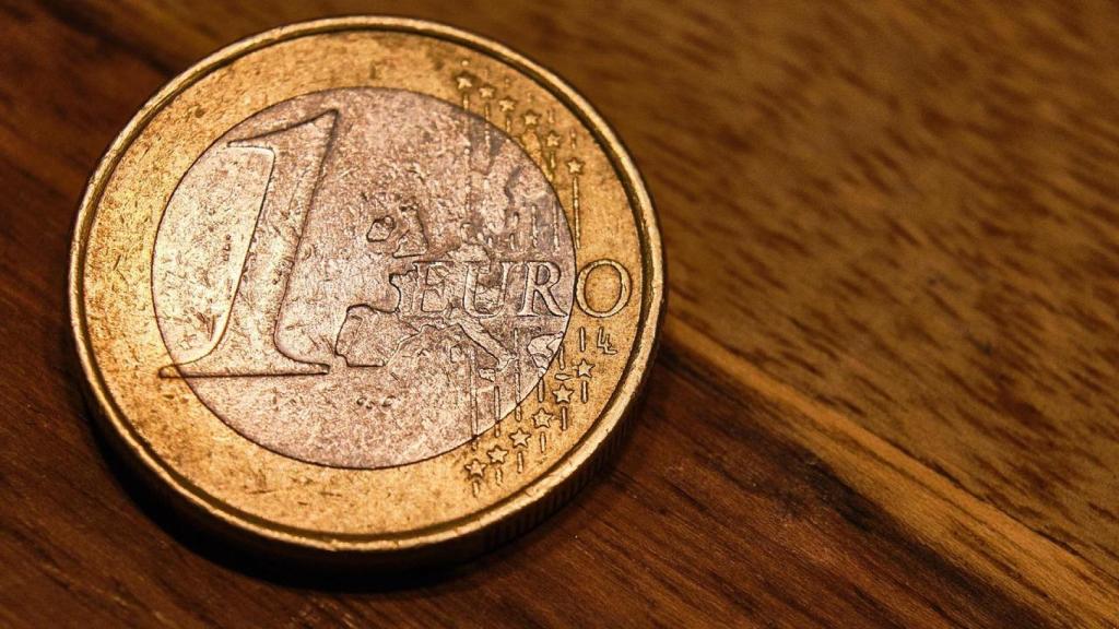 Una moneda de euro.