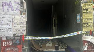 Precintado de nuevo un bajo abandonado en la calle Galera de A Coruña