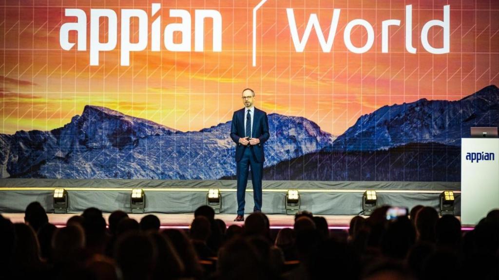 Matt Calkins, CEO de Appian, en la conferencia de apertura de Appian World 2025, el pasado 28 de abril en Denver (EEUU).