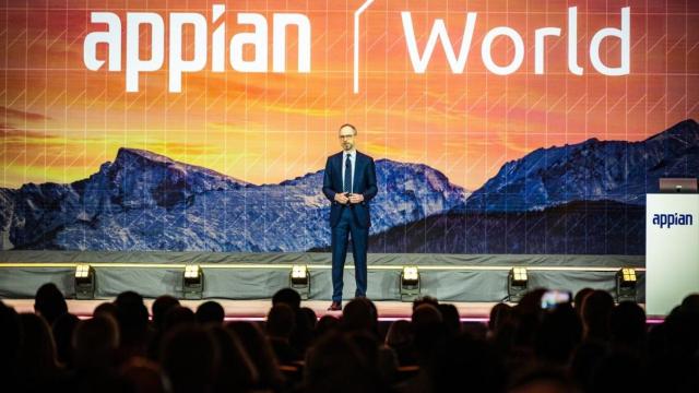 Matt Calkins, CEO de Appian, en la conferencia de apertura de Appian World 2025, el pasado 28 de abril en Denver (EEUU).
