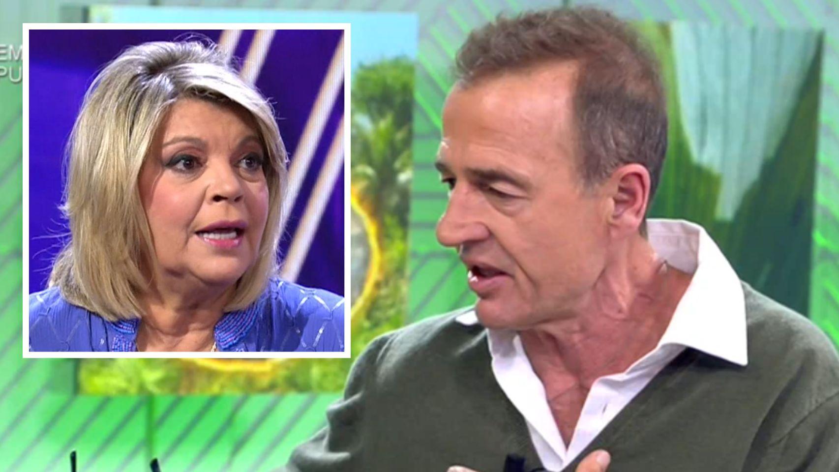 Alessandro Lequio y Terelu Campos, en un fotomontaje