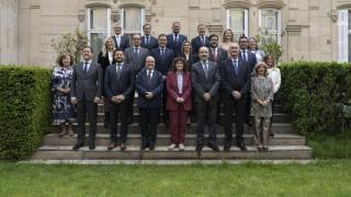 El alcalde de Salamanca, Carlos García Carbayo, asiste a la asamblea del Grupo de Ciudades Parimonio de España en Paris