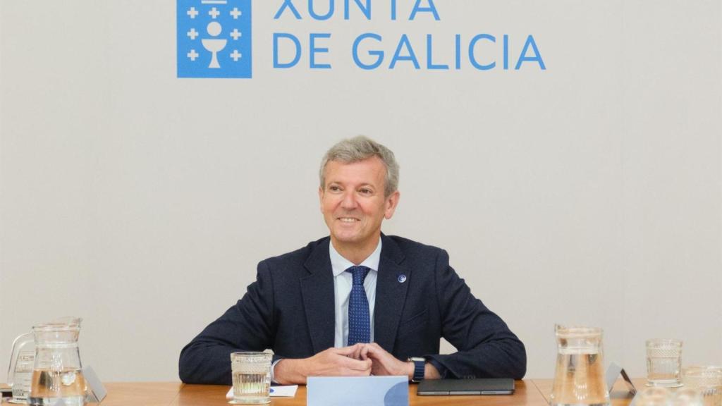 Alfonso Rueda, en una comparecencia de prensa.