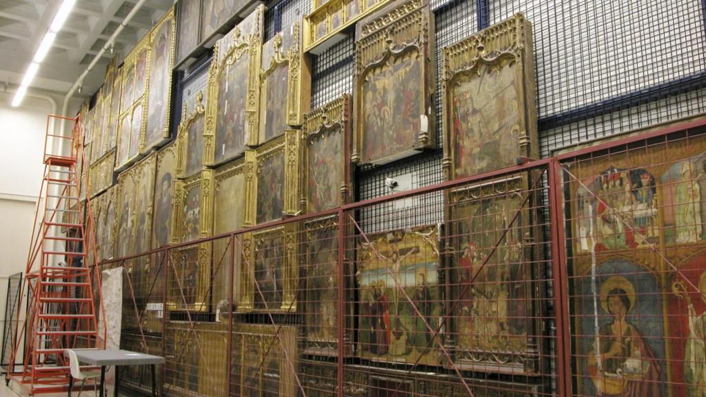 Vista general del almacén de grandes formatos del MNAC. Foto: Marta Mérida / MNAC