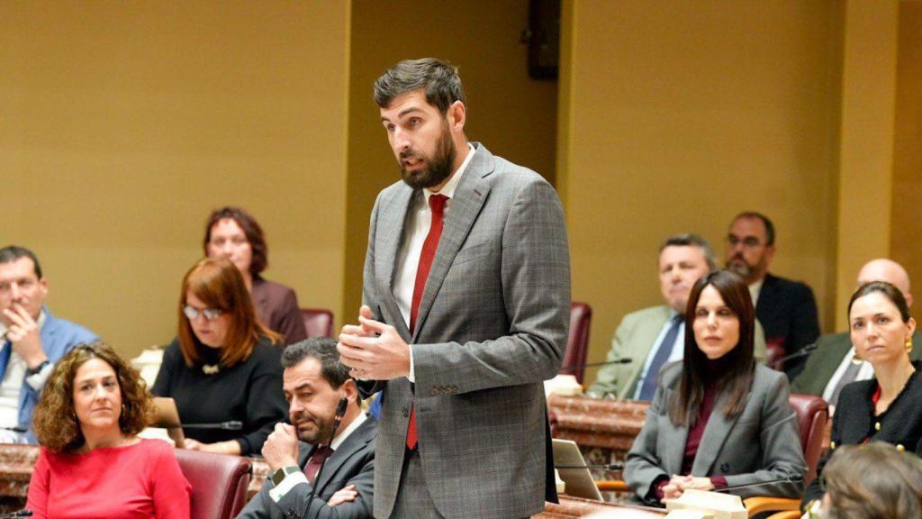 Antelo interviene en una sesión plenaria celebrada en la Asamblea regional.