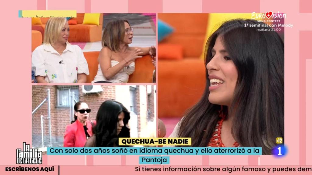Isa Pantoja en 'La familia de la tele'.