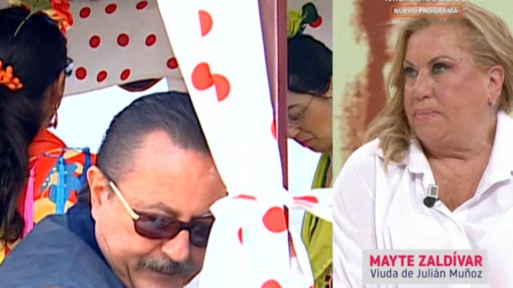 Mayte Zaldívar durante el programa.