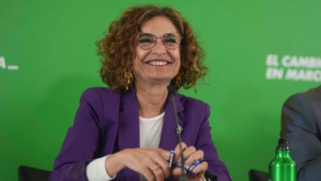 María Jesús Montero en un acto del PSOE de Andalucía celebrado este lunes.