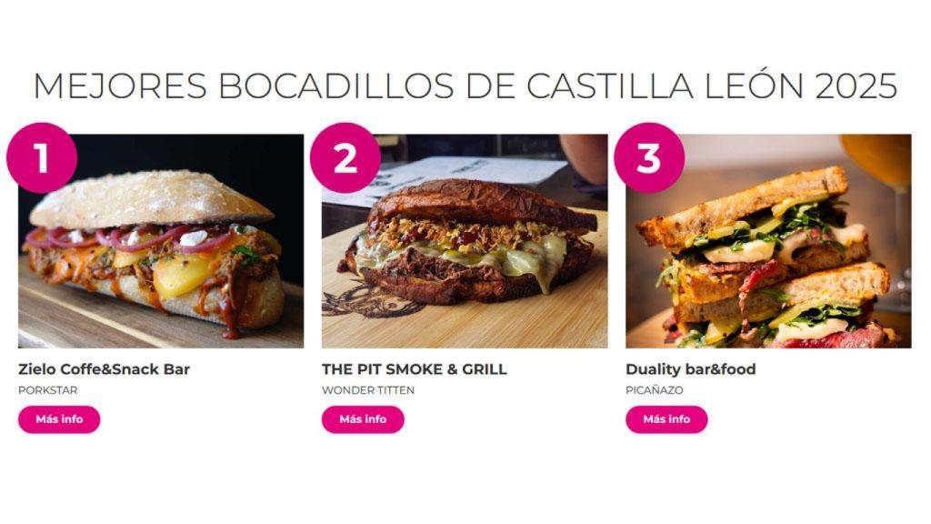 Los tres mejores bocatas de Castilla y León, según el II Campeonato de Bocatas de España