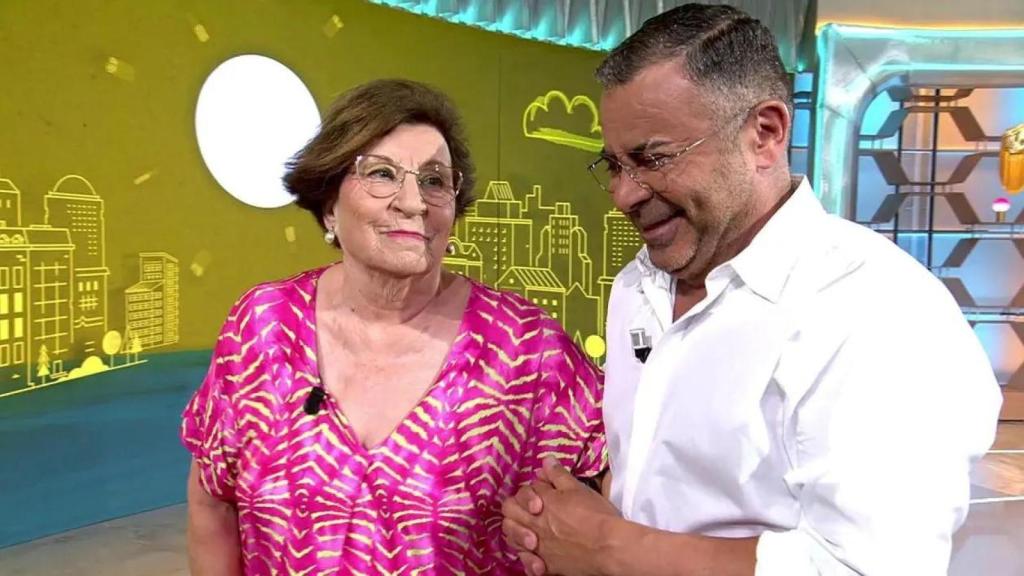 Jorge Javier, con una de las primeras invitadas que recibió en su 'Diario'.