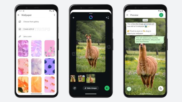 Generador de fondos de pantalla con IA de WhatsApp
