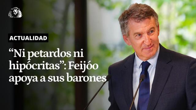 Vídeo | Ni 'petardos' ni hipócritas: Feijóo apoya a sus barones tras la filtración de los calificativos de Sánchez a Lambán y Vara