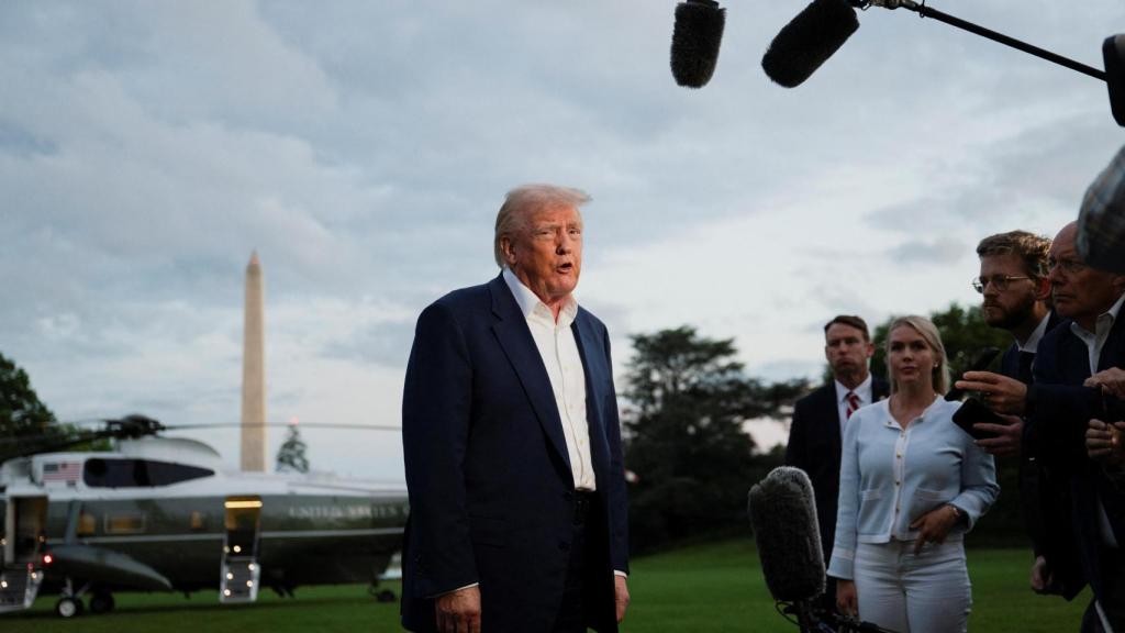 Trump responde a la prensa el pasado 4 de mayo en la Casa Blanca.