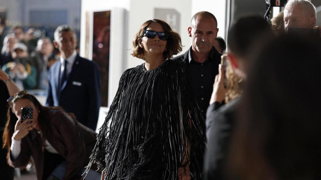 La actriz Halle Berry, miembro del jurado de la 78º edición de Cannes, llega al Hotel Martinez en vísperas de la inauguración del festival.