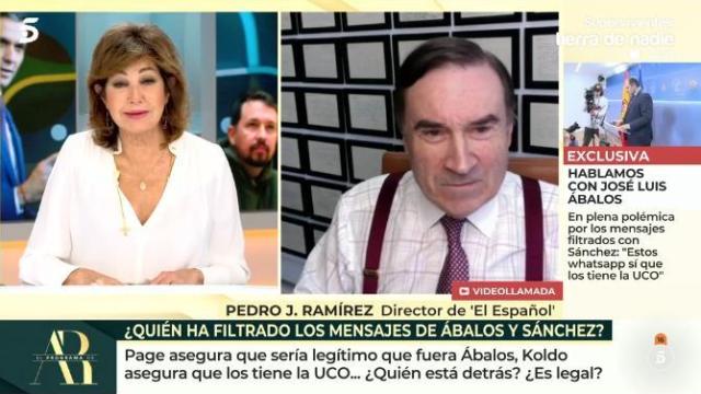 Pedro J. Ramírez durante su intervención en 'El programa de AR'.