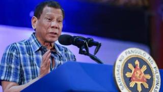 El expresidente de Filipinas Rodrigo Duterte en una imagen de archivo.