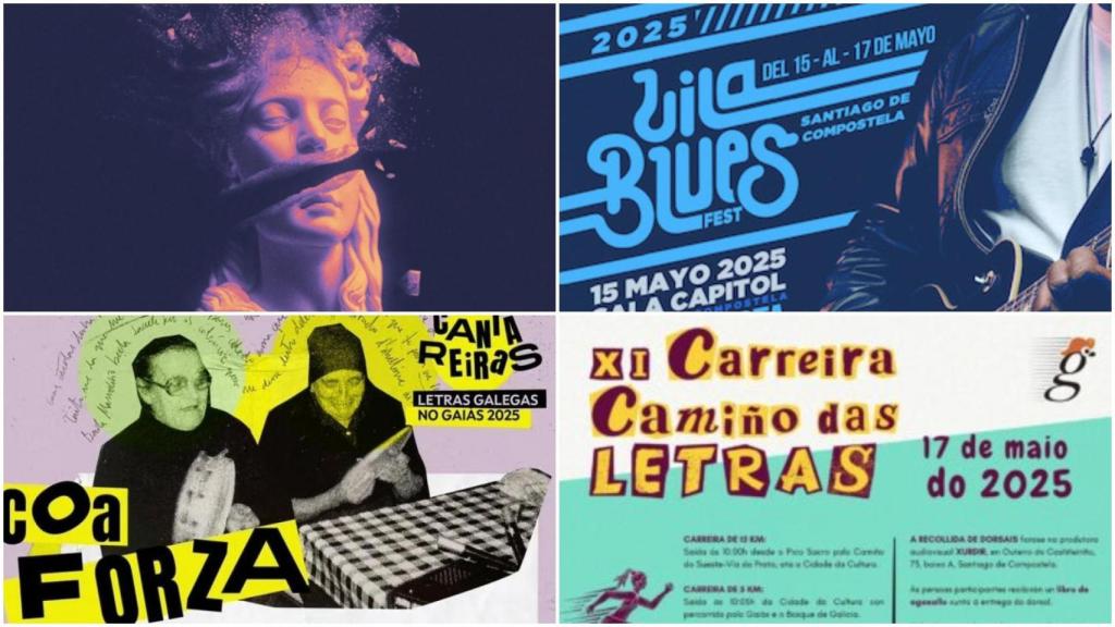 Planes para disfrutar del fin de semana en Santiago de Compostela: Día das Letras Galegas, VilaBlue Fest...