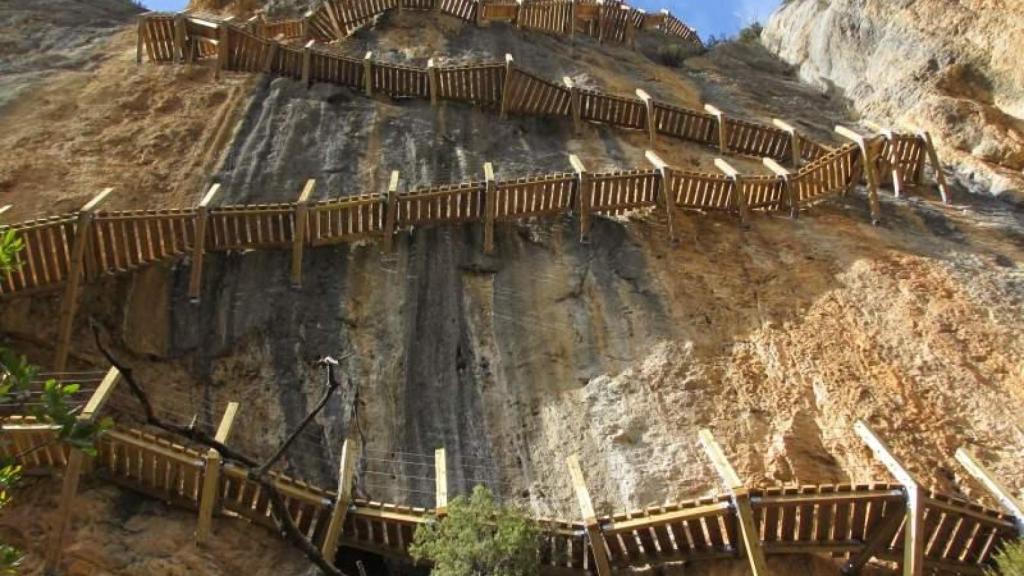 Congosto Mont Rebei. Pasarelas de Montfalcó.