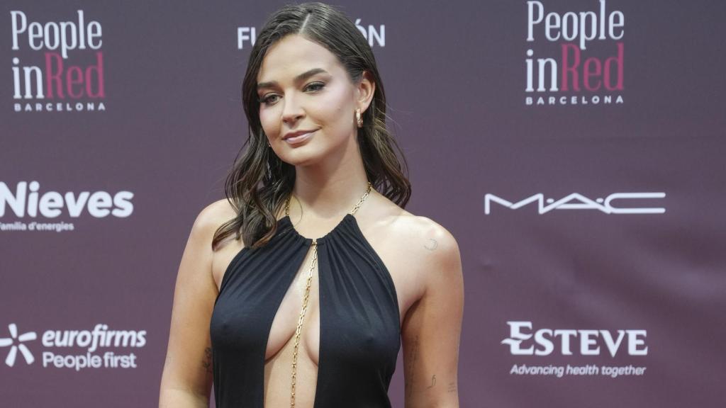 Laura Escanes, en el photocall de la gala solidaria.