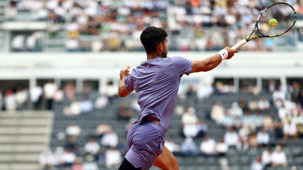 Carlos Alcaraz, en el Masters 1.000 de Roma