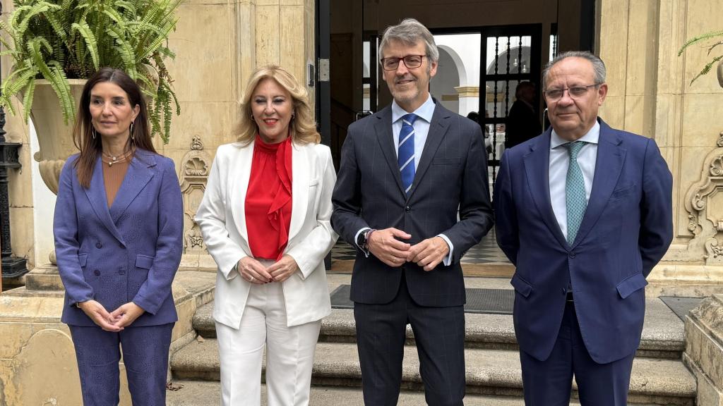 Ruth Merino, Carolina España, Luis Alberto Marín y Juan Alfonso Ruiz Molina, de izquierda a derecha.