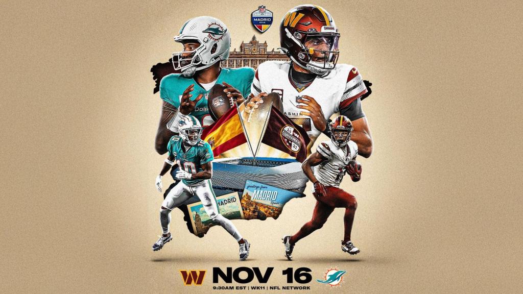 Washington Commanders - Miami Dolphins en el Santiago Bernabéu