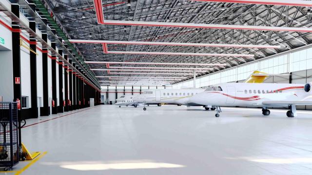 Un hangar de Gestair.