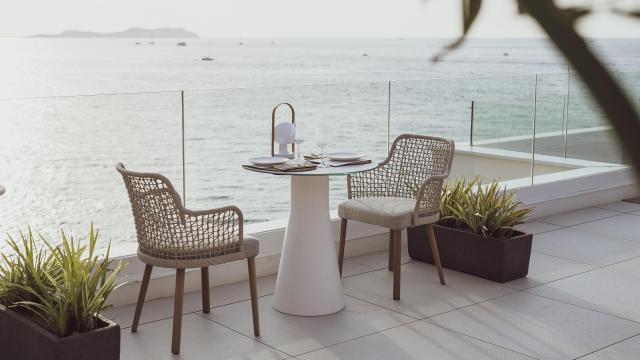 Vistas desde la azotea acristalada Sky of Salia.