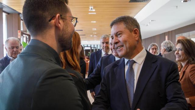Emiliano García-Page, este martes en el Parador de Molina de Aragón.