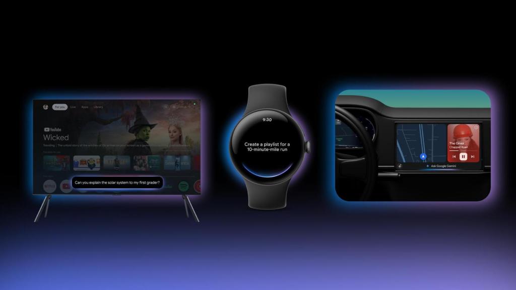 Gemini llega a televisores, Wear OS y Android Auto