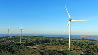 Parque eólico de Malpica.