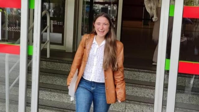 María Villamediana, después de elegir la especialidad que va a estudiar.