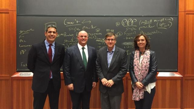 Pablo Gallart y Alberto de Rosa, a la izquierda de la imagen. Ribera